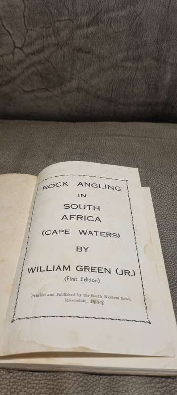 Rock Angling in South Africa ( Cape Waters ) Green, William