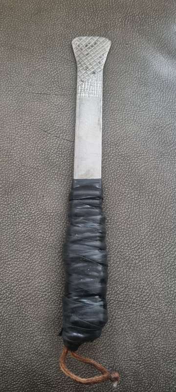 Pry Bar Hand Made with vintage beautiful hand carving at tip! Huge. 32 cm length.  Diving, Fishing