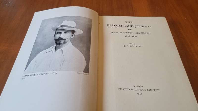 The Barotseland Journal of James Stevenson-Hamilton 1898-1899.