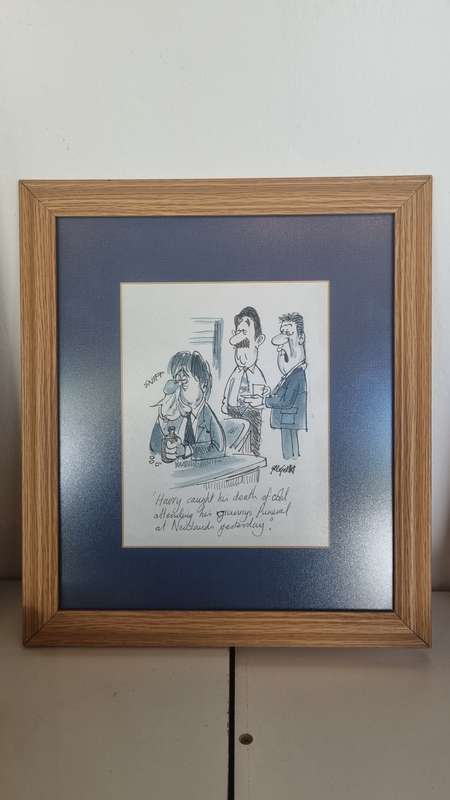 Tony Grogan ORIGINAL rugby cartoon!