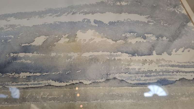 Gail van Lingen . Original Watercolour. Transvaal Evening with Sunset and Storm.