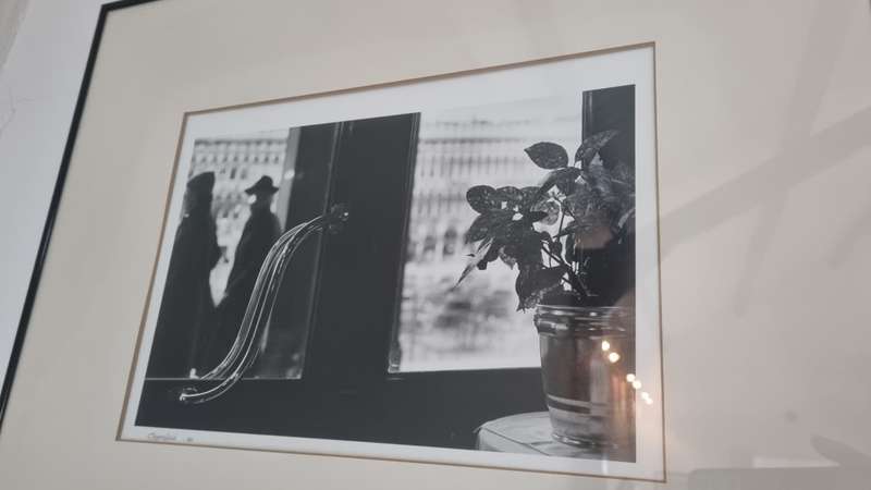 Michael Meyersfeld. View from Cafe Florian,  Piazza San Marco, Venice. Real signed photo 1/8