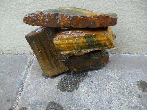 Tiger Eye! Rough Blue streak  from Griekwastad, Northern Cape.
