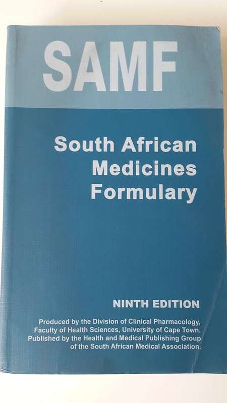 SAMF . South African Medicines Formulary.2010. Ninth Edition. NEW condition  BOOK.