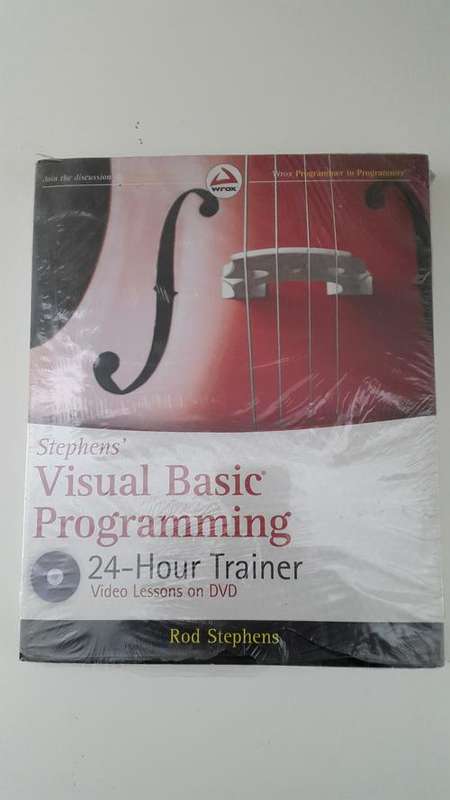 Visual Basic Programming by Rod Stephens. NEW SEALED WITH DVD. 24 Hour Trainer. Video Lessons on DVD