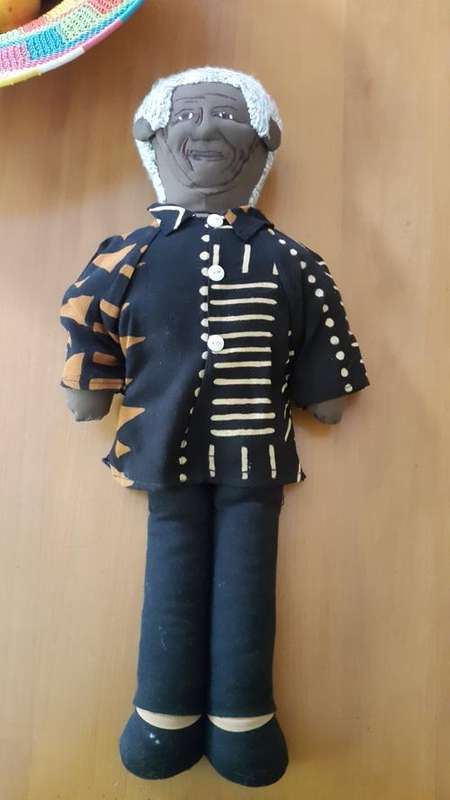 Mandela Doll. Very well made. Embroidered.