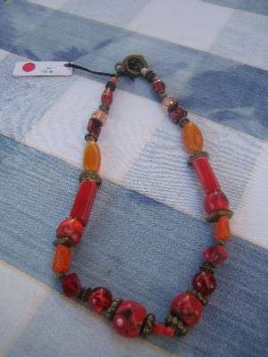 NEW real semi-precious stones necklace . Marked 59.95 pounds. By Miglio form the U.K. Huge discount!