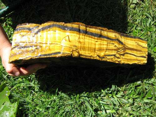 Tiger Eye Thick Huge 3.9kg  Specimen - classic deep Gold Grade  A. Only R42 post.