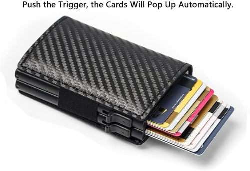 Credit Card Pop Up Wallet - Carbon