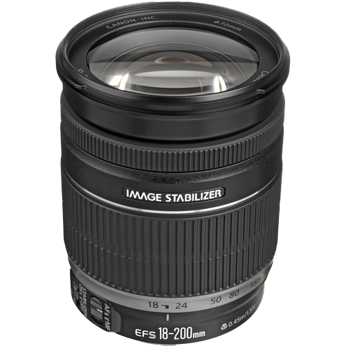 Canon 18-200mm EFS image stabilizer lens f/3.5-5.6 IS