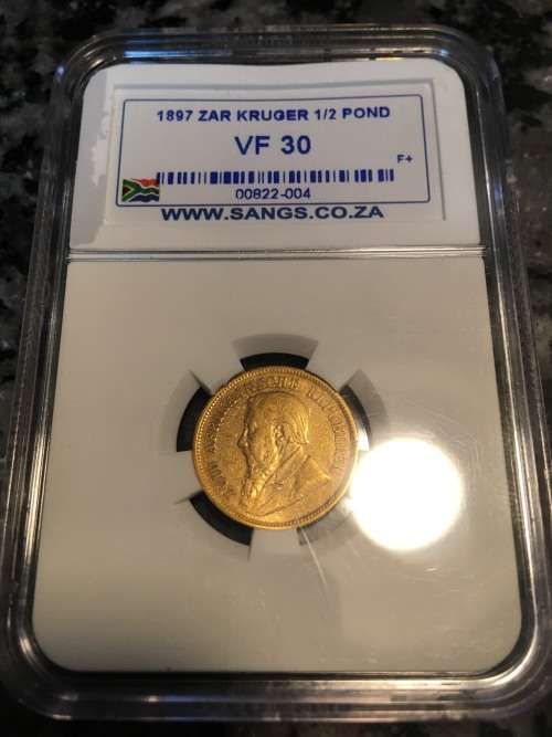 1897 ZAR 1/2 Pond / Halfpond SANGS VF30