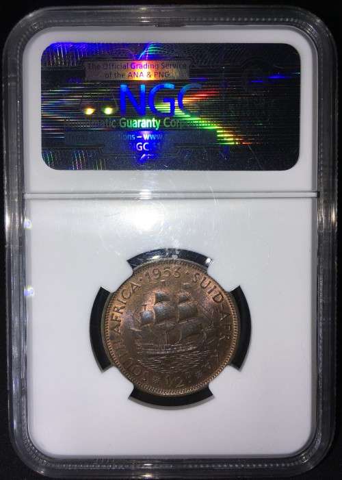 1953 1/2 PENNY NGC MS64RB 2nd Finest  *R1 AUCTION!*