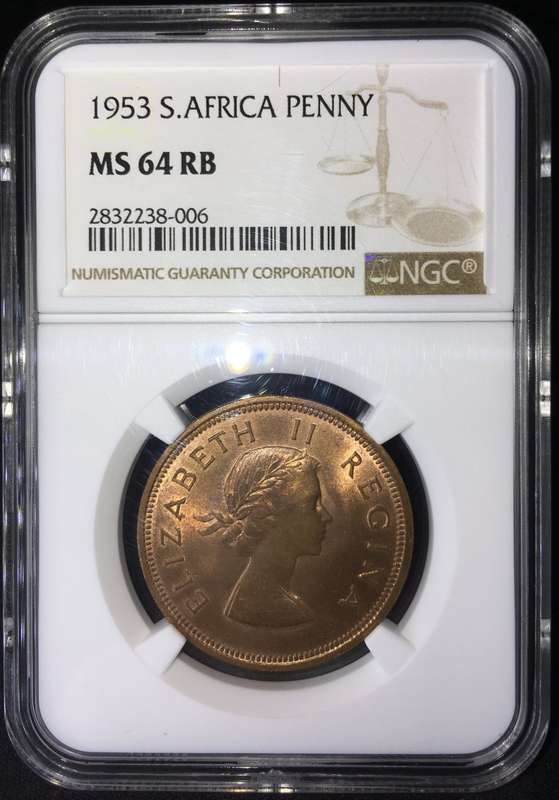 1953 1 PENNY NGC MS64RB 2nd Finest *R1 AUCTION!*