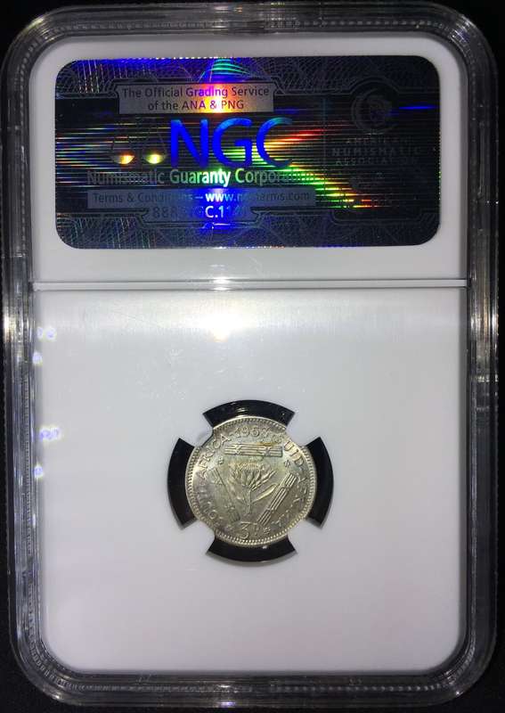 1953 3 PENCE NGC MS65 *R1 AUCTION!*