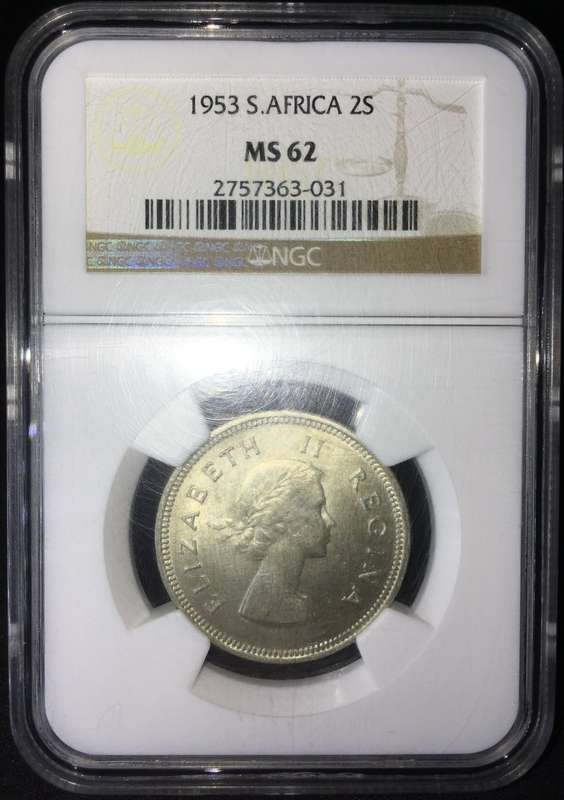 1953 2 SHILLINGS NGC MS62 *R1 AUCTION!*