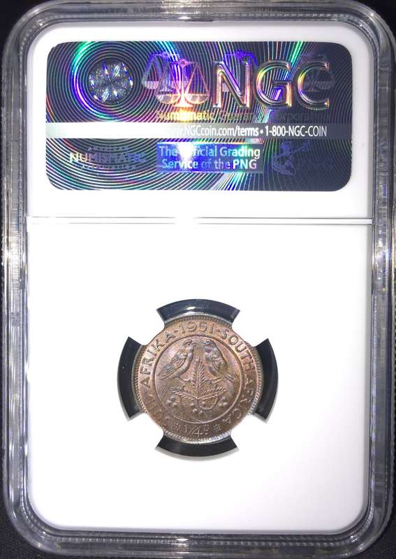 1951 1/4 PENNY NGC MS63RB *R1 AUCTION!*