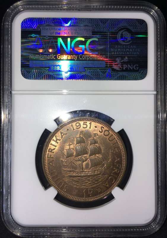 1951 1 PENNY NGC MS64RB 2nd Finest *R1 AUCTION!*