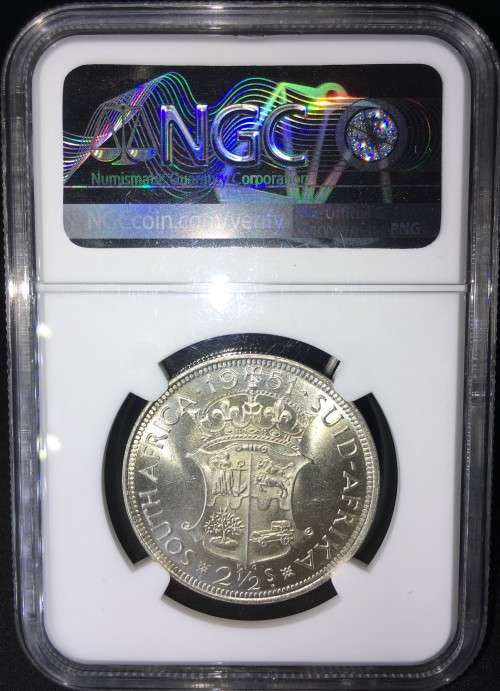 1951 2.5 SHILLINGS NGC MS63 *R1 AUCTION!*