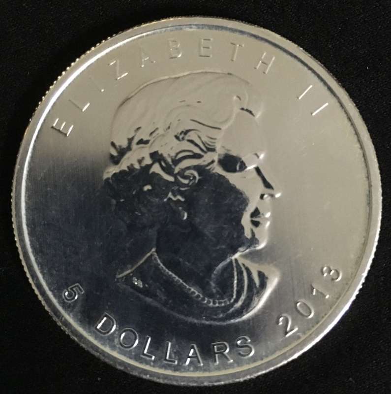 Canadian 99.99% Silver 1oz Maple Leaf Coin 2013