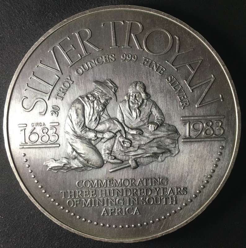 20 oz. SILVER .999 MEDALLION. (ONLY R349/oz.)
