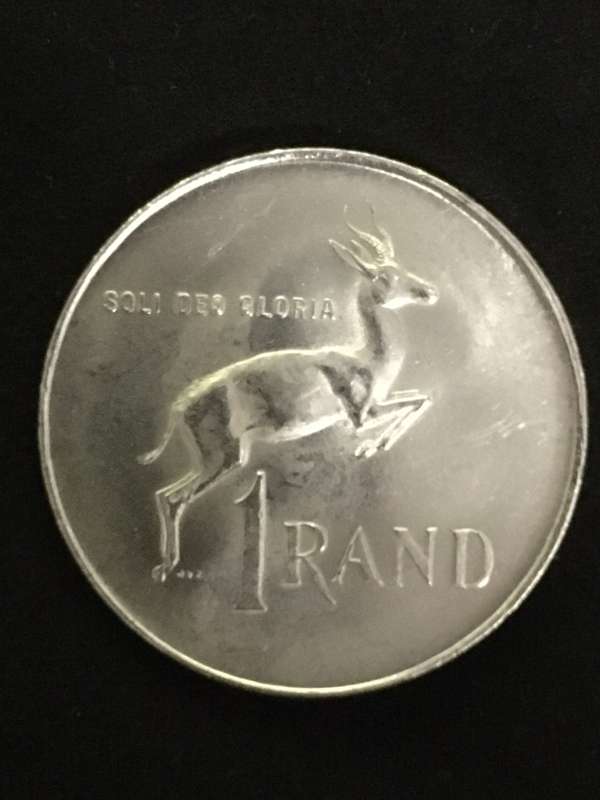 SILVER 1 RAND. 1966. A/UNC.