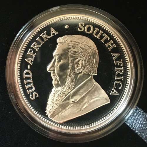 *SALE* |  PROOF | 2017 SILVER KRUGERRAND | 50th. ANNIV. PRIVY MINT MARK.