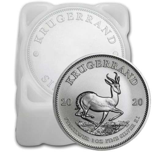 SILVER KRUGERRANDS | TUBE of 25 | 2020! | UNCIRCULATED