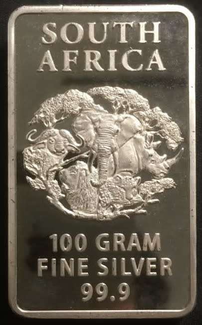 100g | .999 FINE | SILVER BAR + CAPSULE