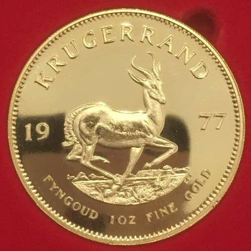 PROOF | 1977 | 1oz GOLD KRUGERRAND | S.A.M BOX