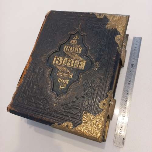 *SALE* Antique Bible c.1890. The National Comprehensive Family Bible. Very Rare !