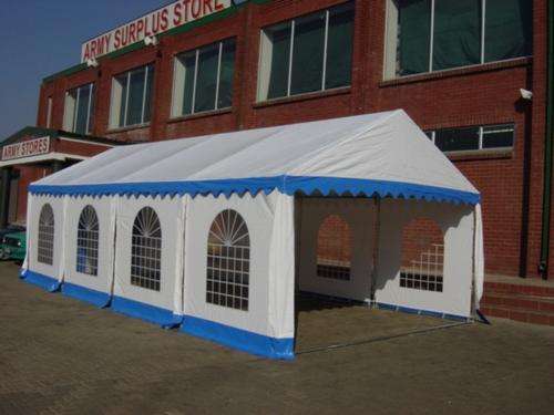 5 M x 10 M PVC FREESTANDING Marquee Tent With Sides Complete With Free Windows