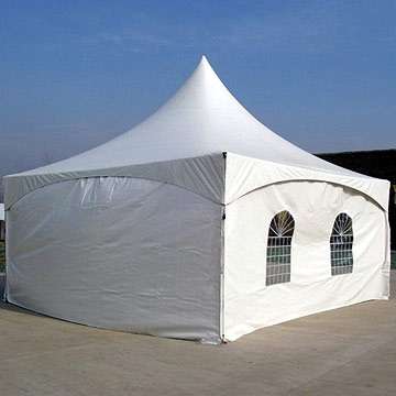 6 M X 6 M MARQUEE TENT PYRAMID PVC FREESTANDING Marquee Tent With Sides Complete With Free Windows