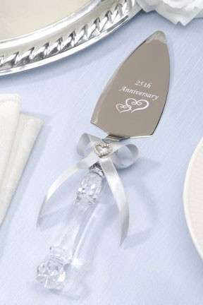 Victoria Lynn - Anniversary - 25th Anniversary Server with Ribbon and Rhinestones