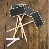Wedding Decor - Mini Chalkboard Sign - Medium 5 Pack