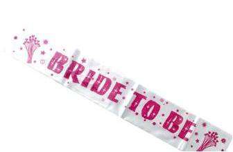Hens Night - Bride to Be White Sash