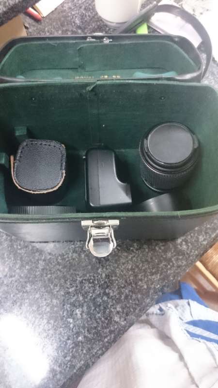 #Camera Yashica FX-2 + lenses with case#