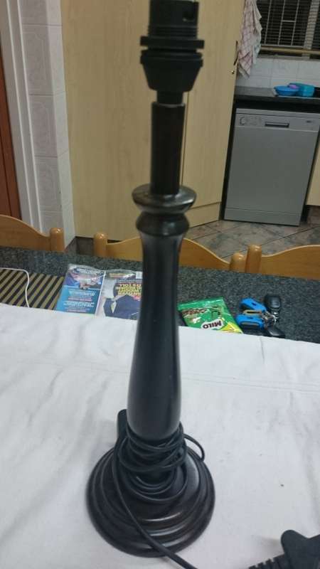 #bedside table lamps x 2#