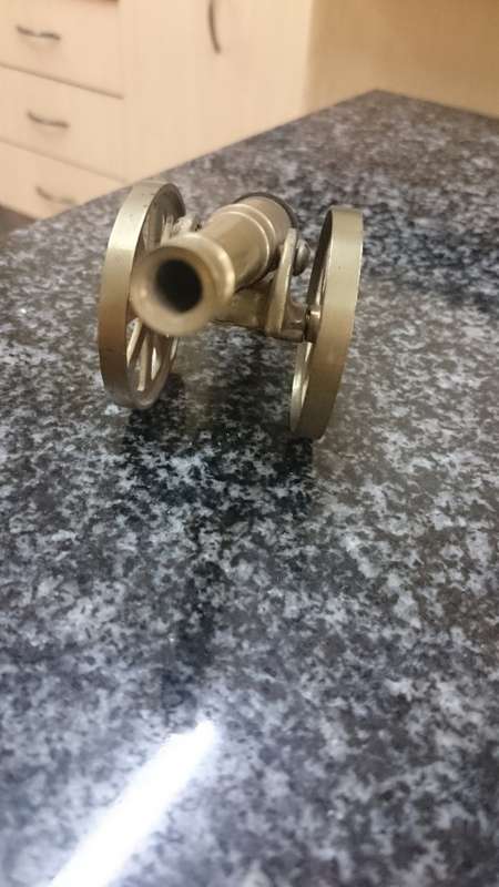 ##Small brass cannon##