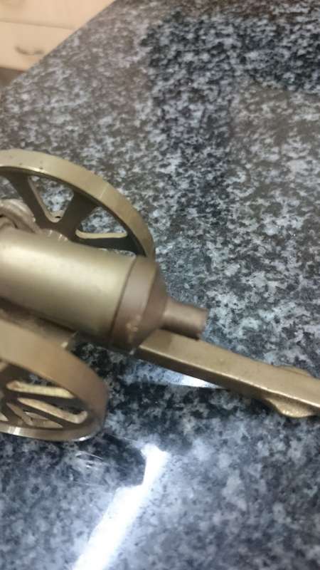 ##Small brass cannon##