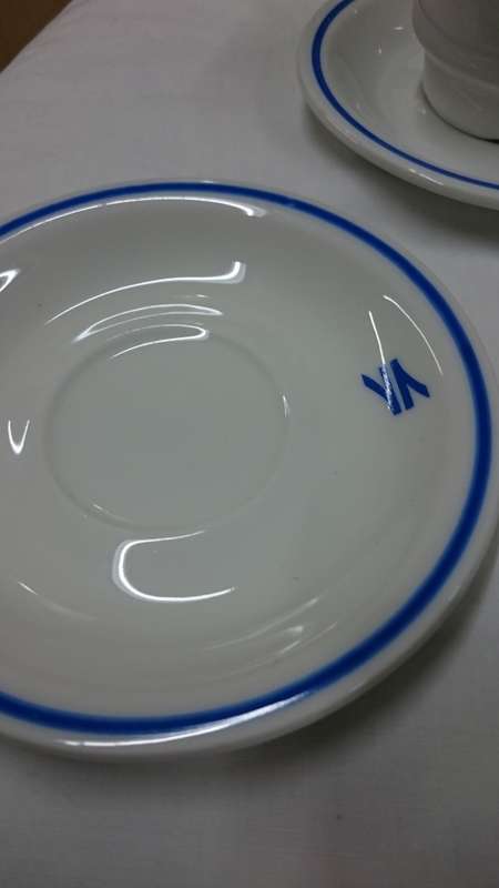 ###Wow!2 x Transnet\spoornet espresso\coffee cups and saucers with logo###