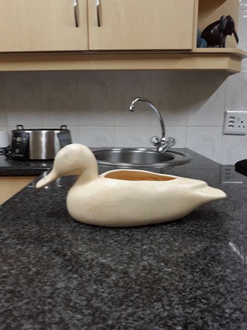###Medium ceramic duck planter###