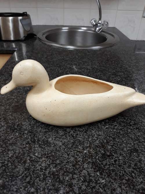 ###Medium ceramic duck planter###