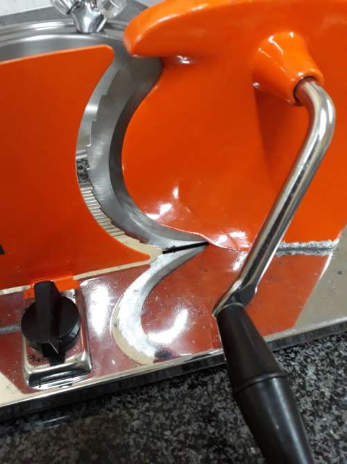 ##Vintage pineware bread slicer##