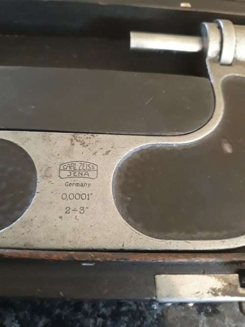 ##Vintage Carl Zeiss Jena Germany micrometer 0,00001 2 - 3 "##