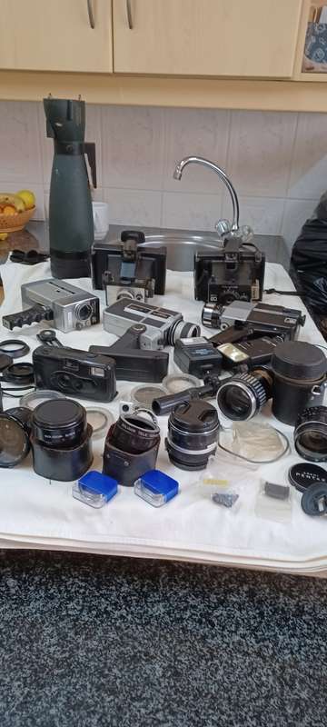 ***Joblot vintage cameras and lenses***