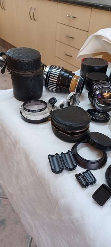 ***Joblot vintage cameras and lenses***