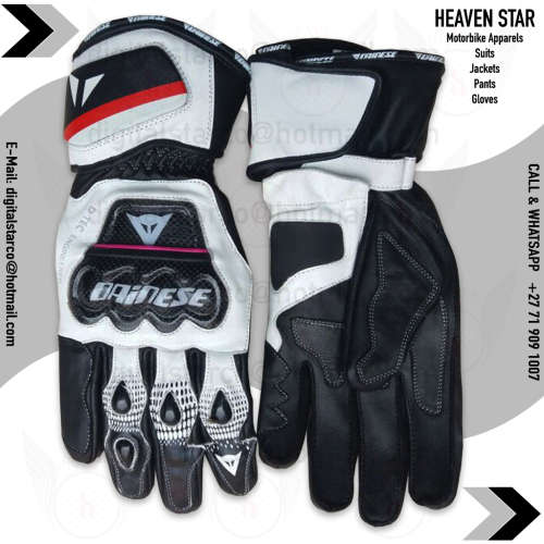 Dainese Motorbike Gloves 2016 White Valentino Rossi Geniune Leather All Sizes Available