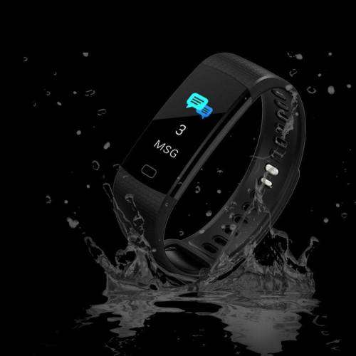 Smart Band with Heart Rate Monitor Y5 Black
