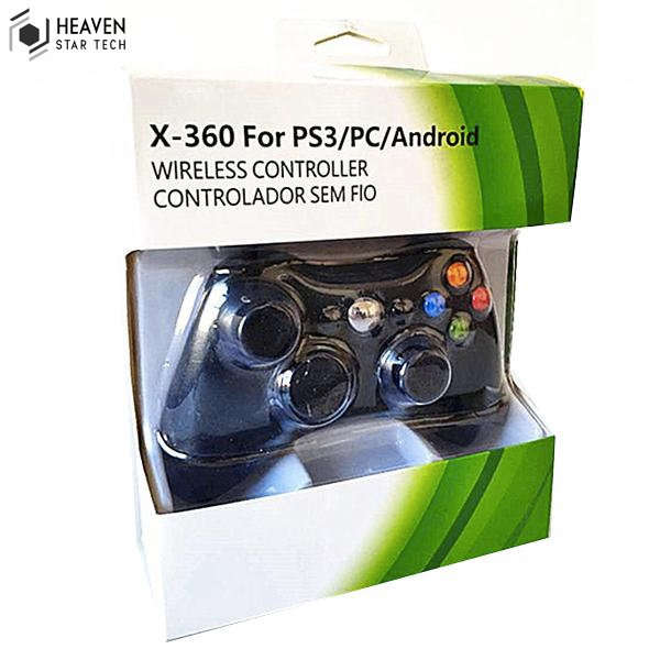 WIRELESS JOYSTICK FOR X-BOX 360 Controller Black | Heaven Star Tech®