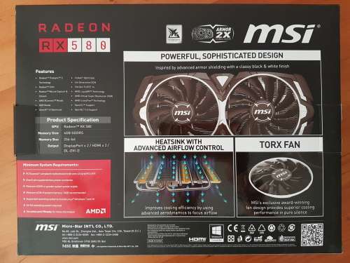 RX 580 ARMOR 4GB OC